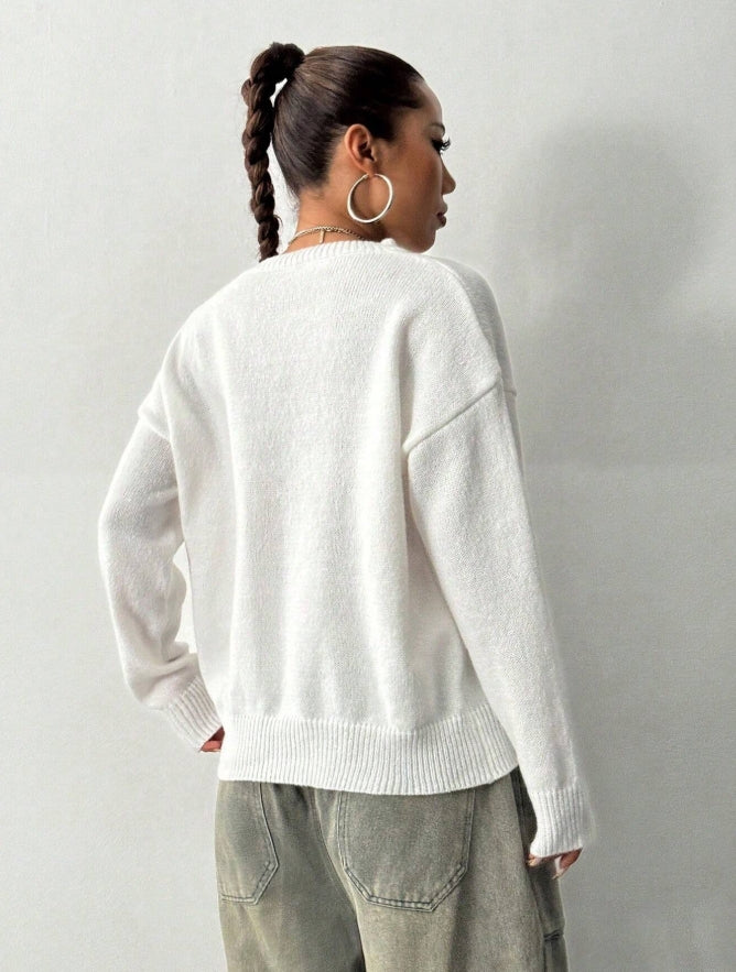 White Billiard sweater